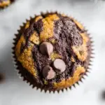 Healthy Marbled Chocolate Pumpkin Muffins