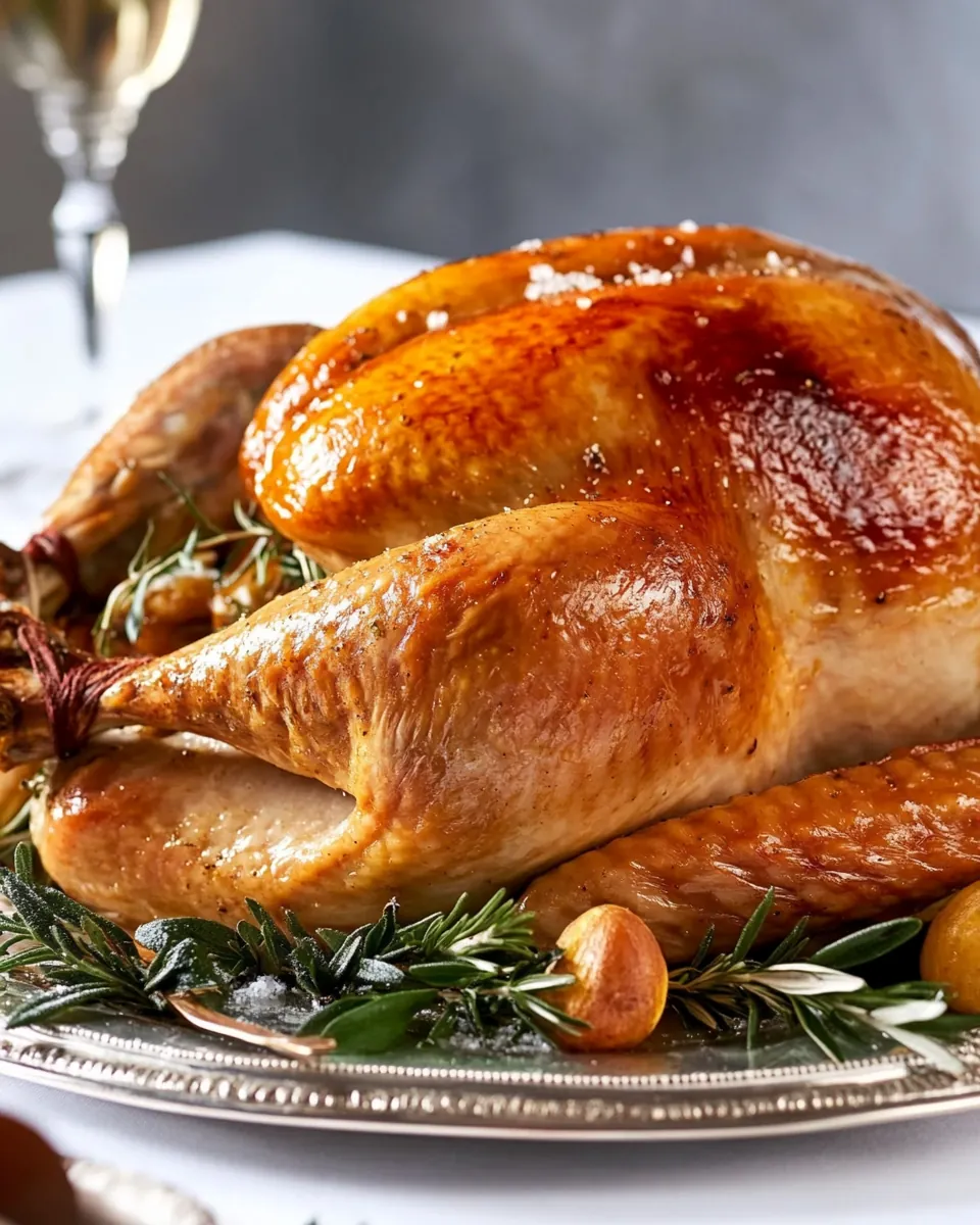 Herb and Salt Rubbed Dry Brine Turkey