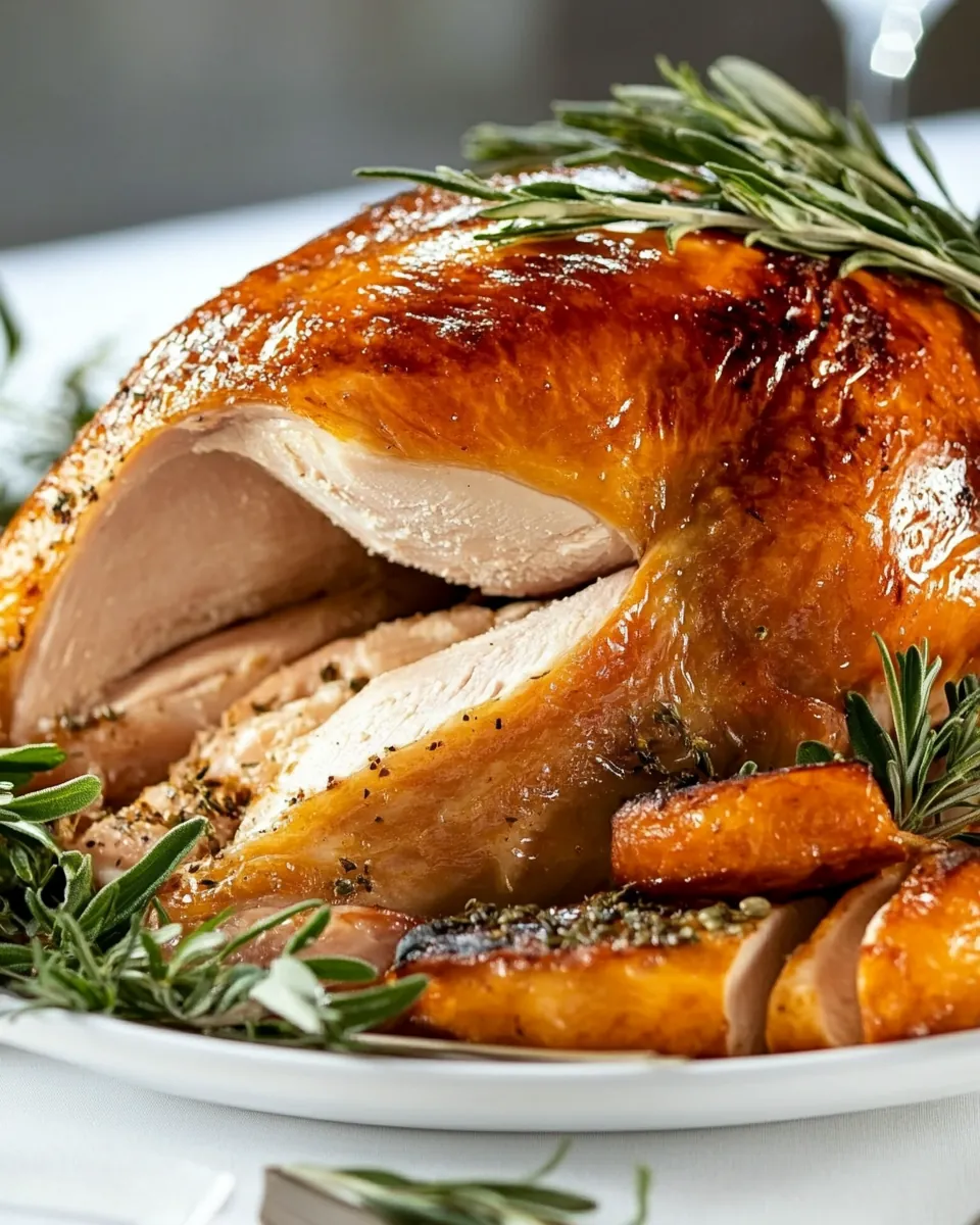 Herb and Salt Rubbed Dry Brine Turkey