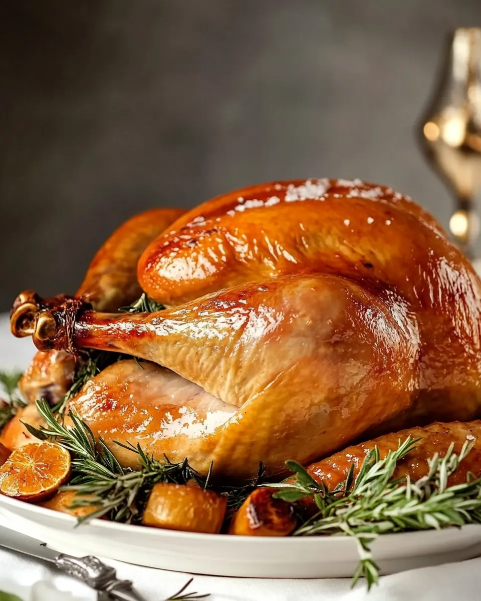 Herb and Salt Rubbed Dry Brine Turkey