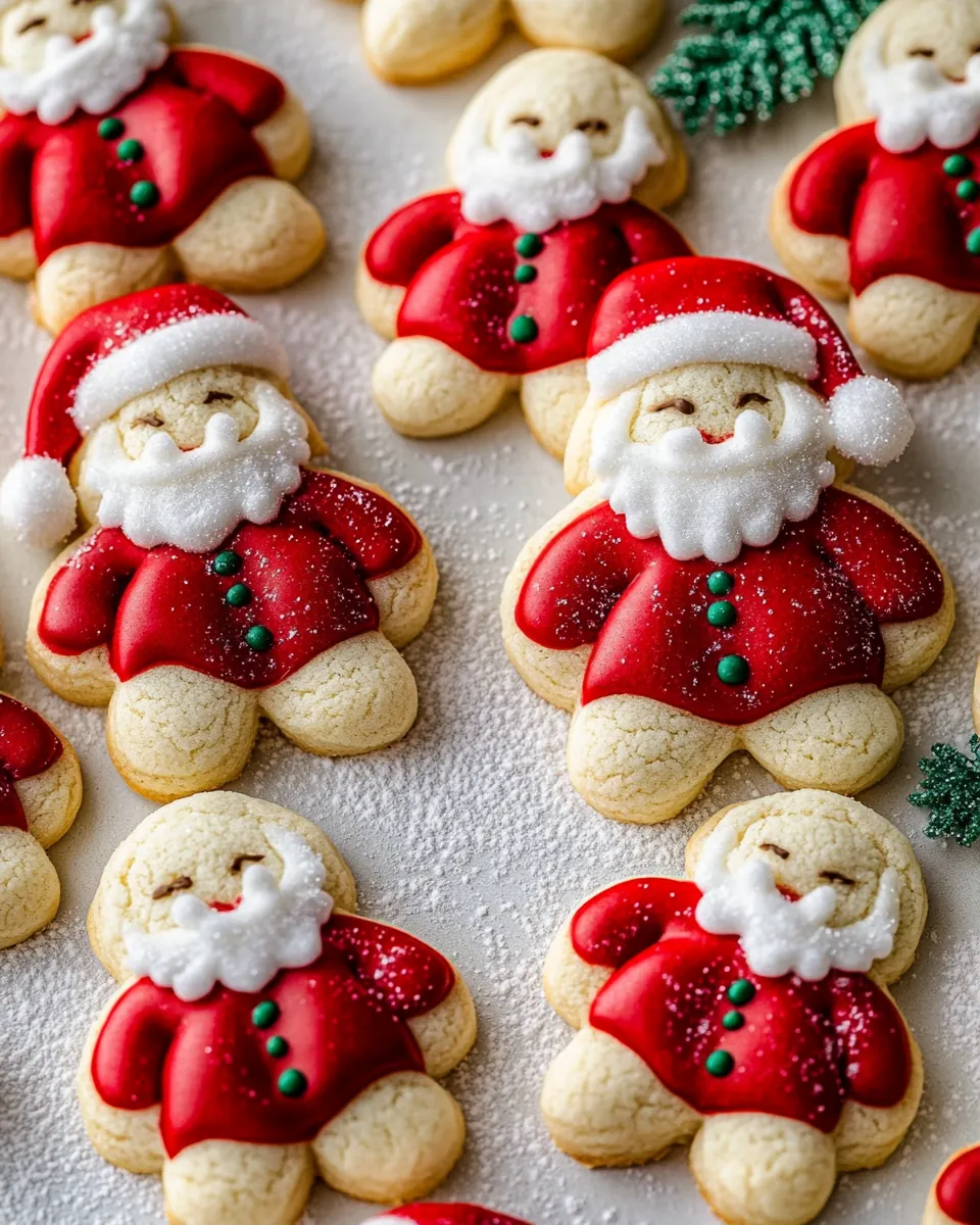 Holly Jolly Santa Cookies