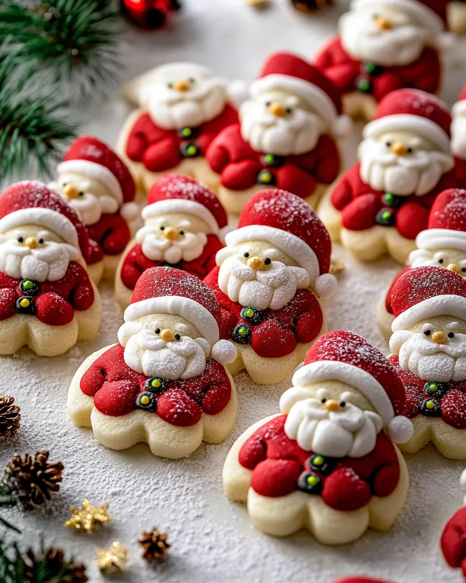 Holly Jolly Santa Cookies