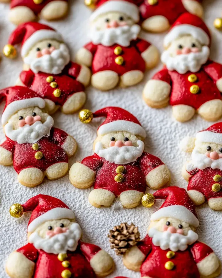 Holly Jolly Santa Cookies