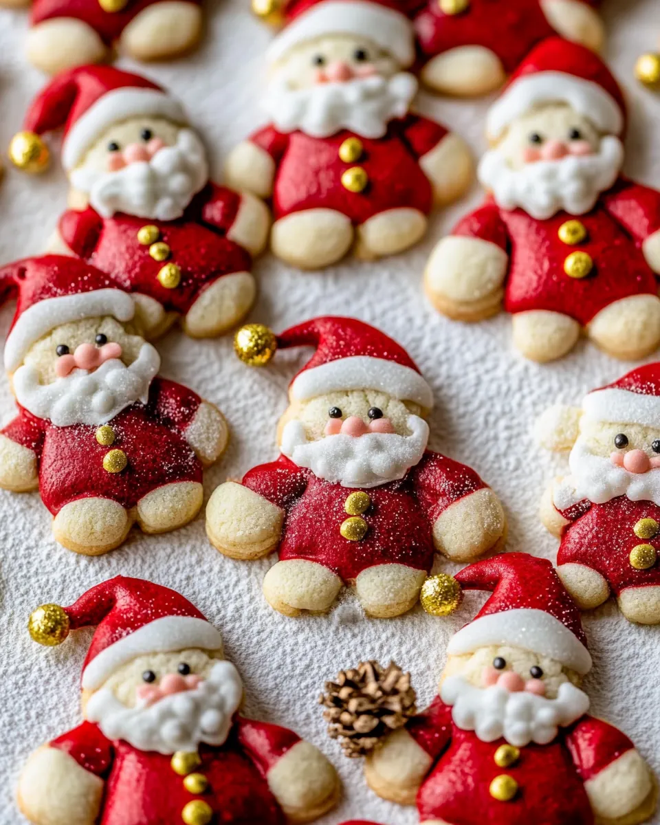 Holly Jolly Santa Cookies