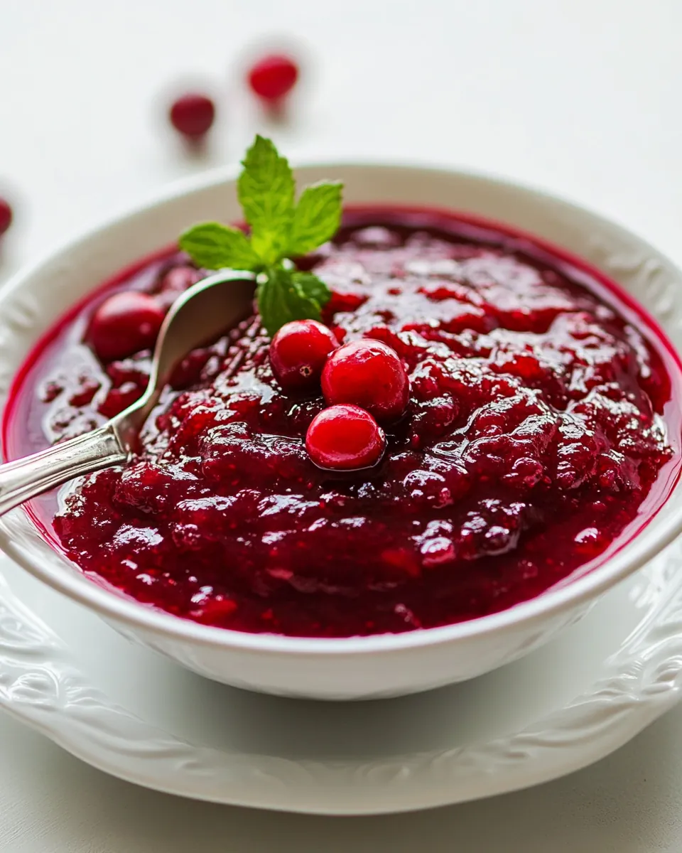 Homemade Cranberry Sauce