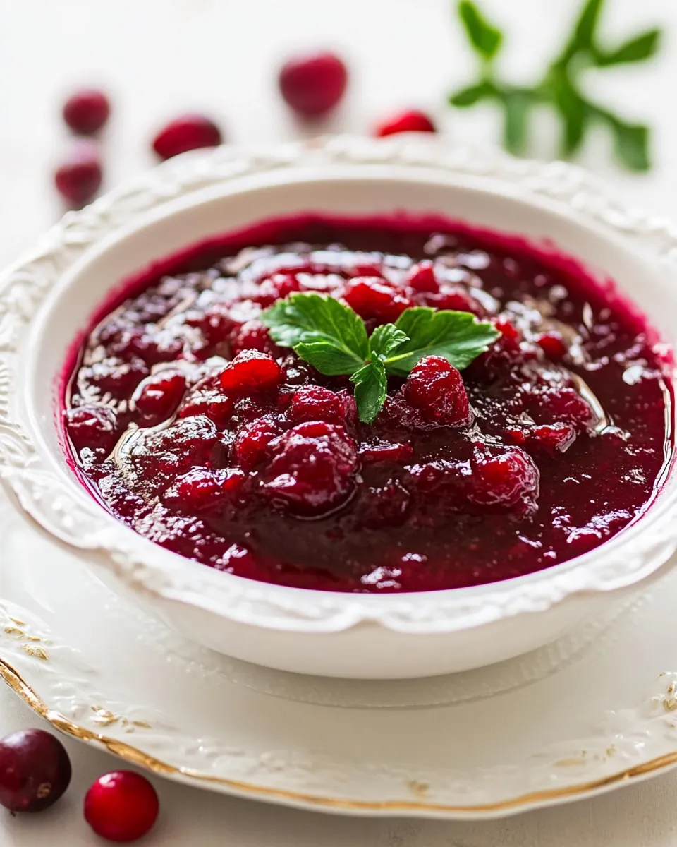Homemade Cranberry Sauce
