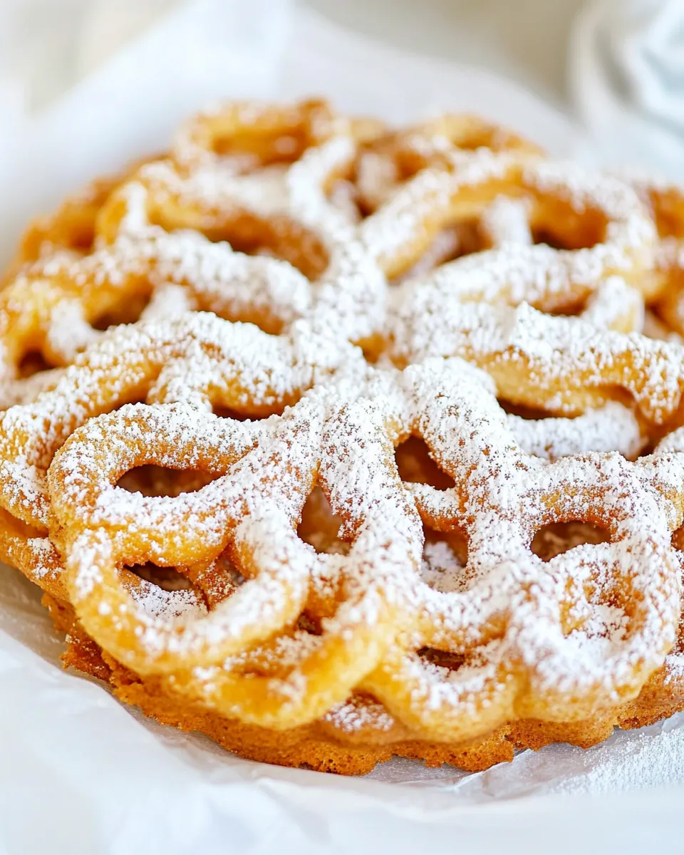 Homemade Funnel Cake