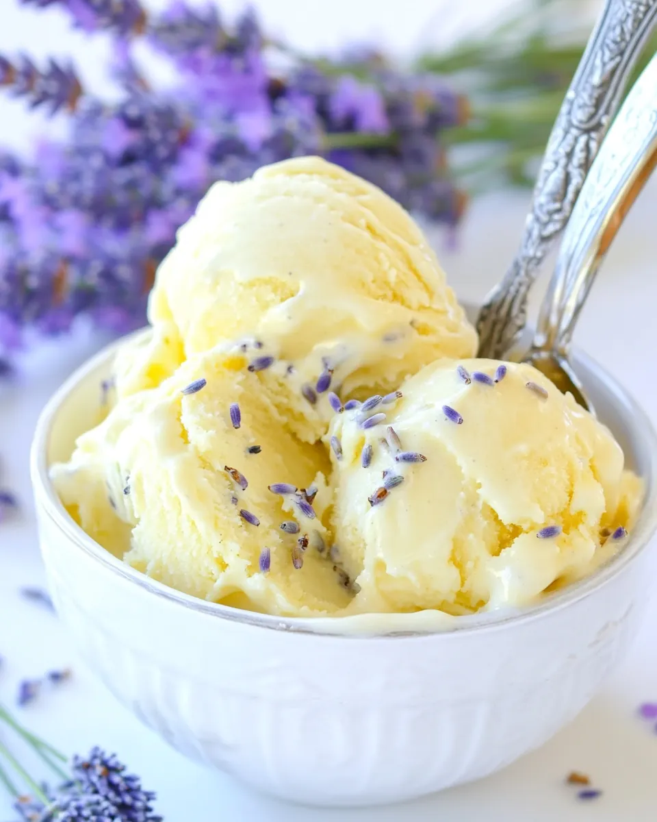 Honey Lavender Ice Cream