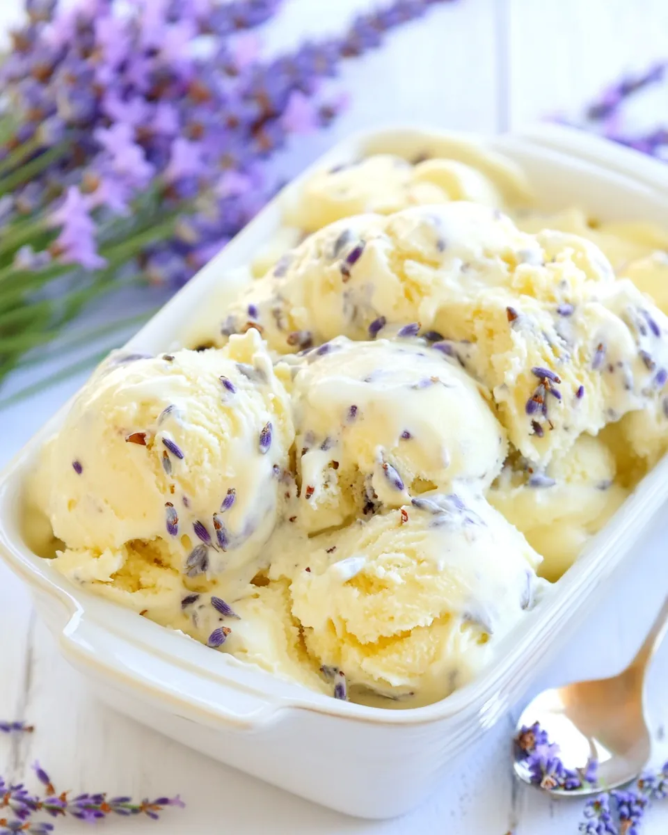 Honey Lavender Ice Cream