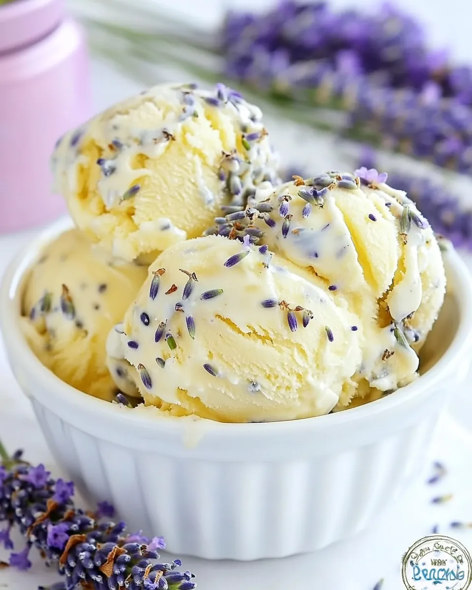 Honey Lavender Ice Cream