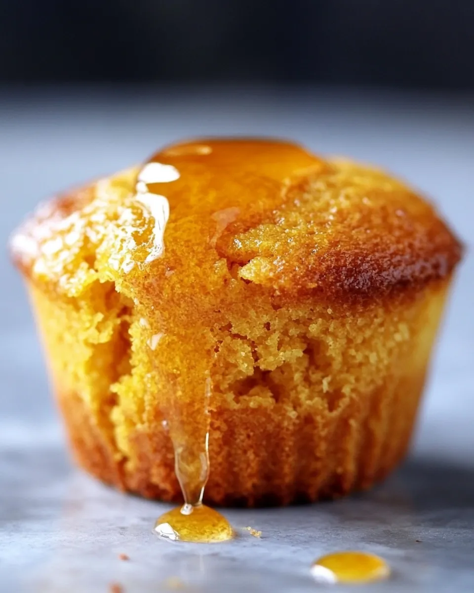 Honey Pumpkin Cornbread Muffins