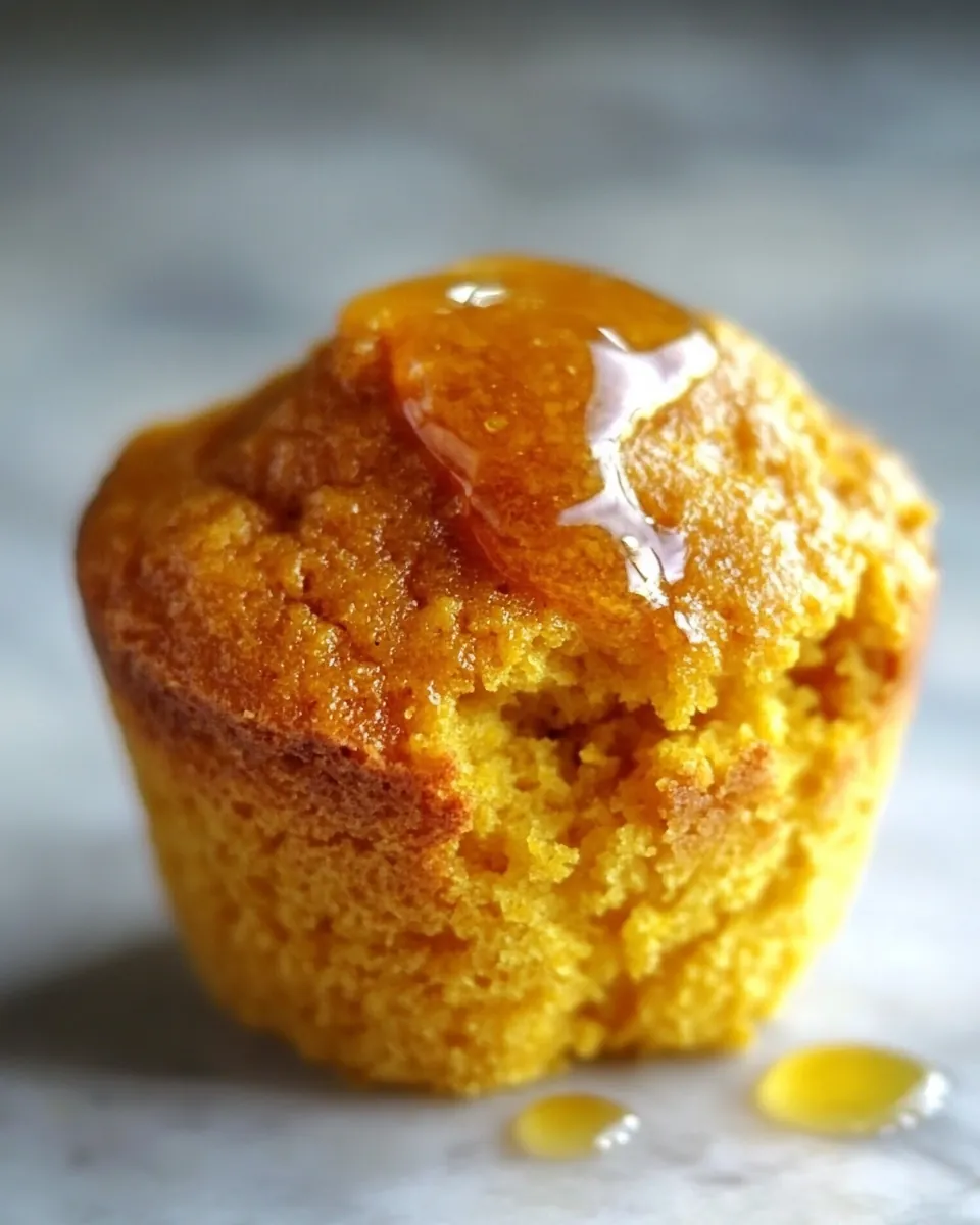 Honey Pumpkin Cornbread Muffins