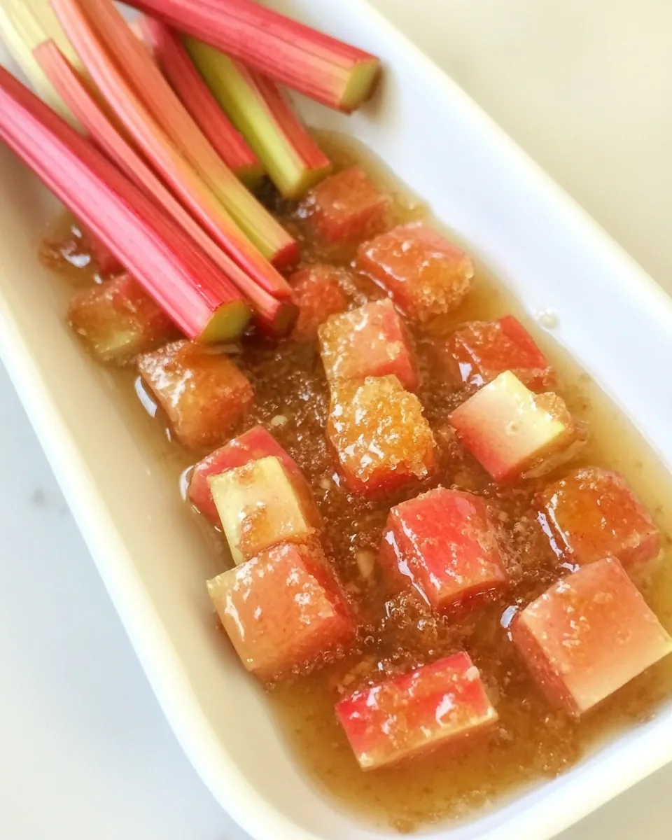 Honey Roasted Rhubarb