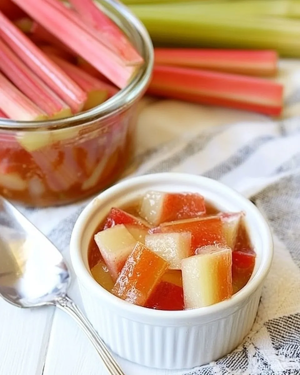 Honey Roasted Rhubarb