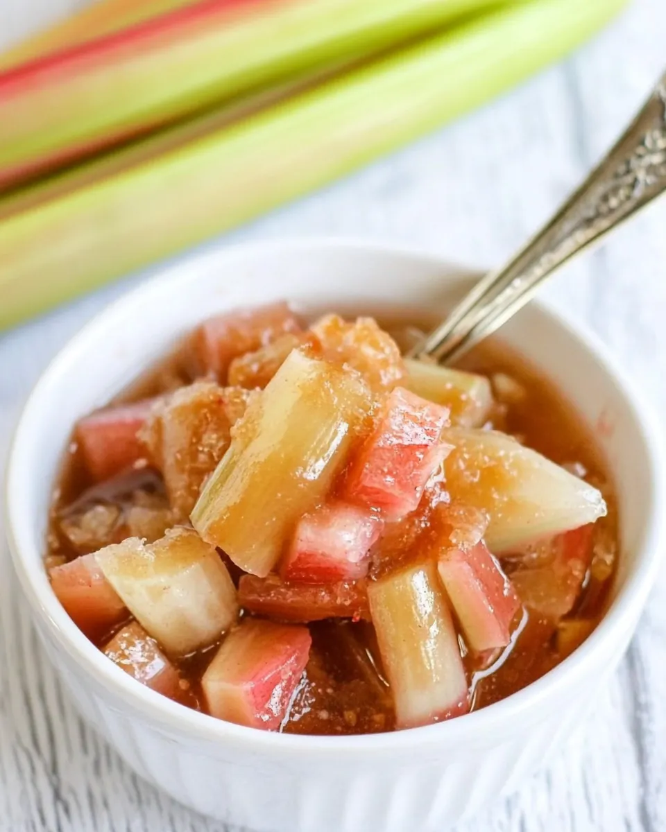 Honey Roasted Rhubarb