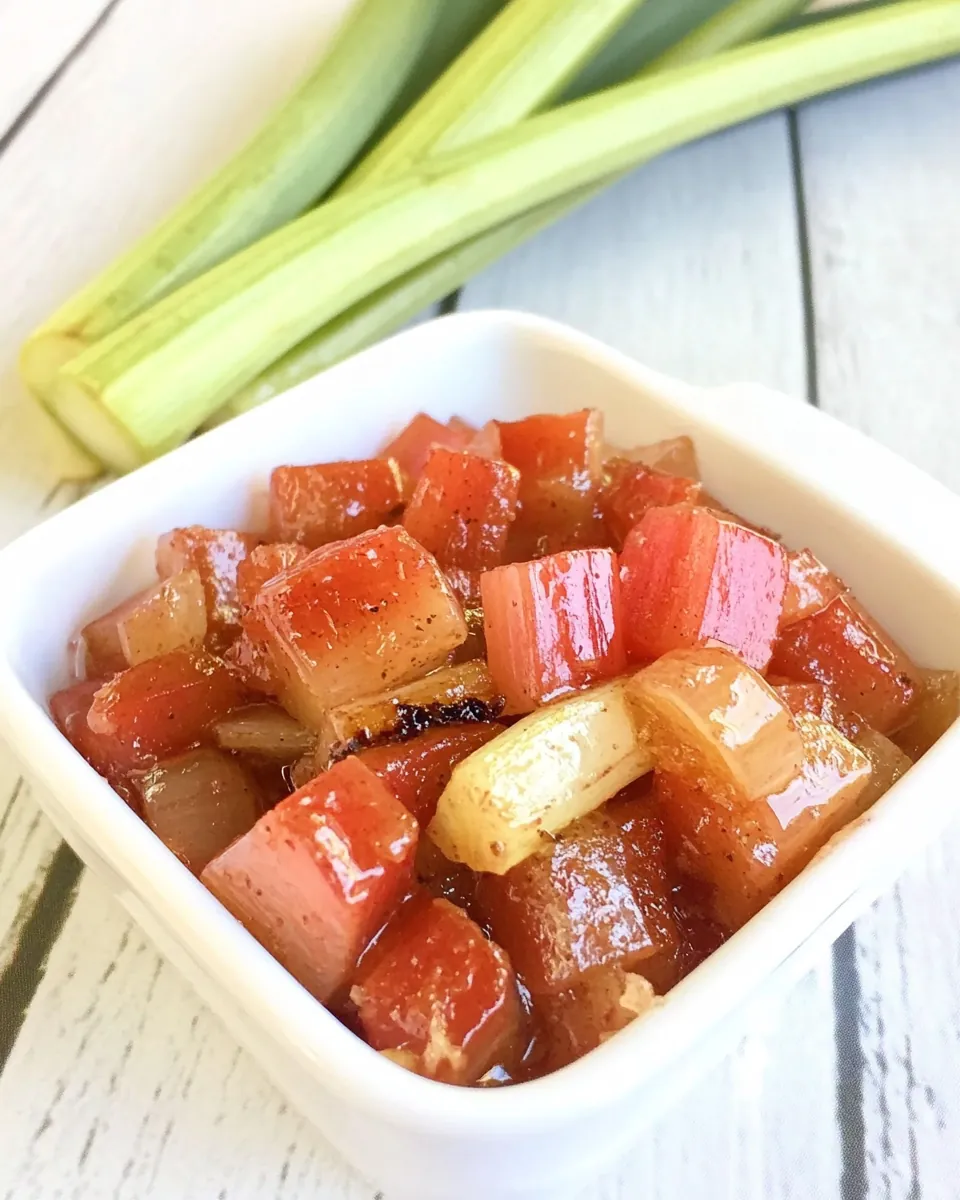 Honey Roasted Rhubarb