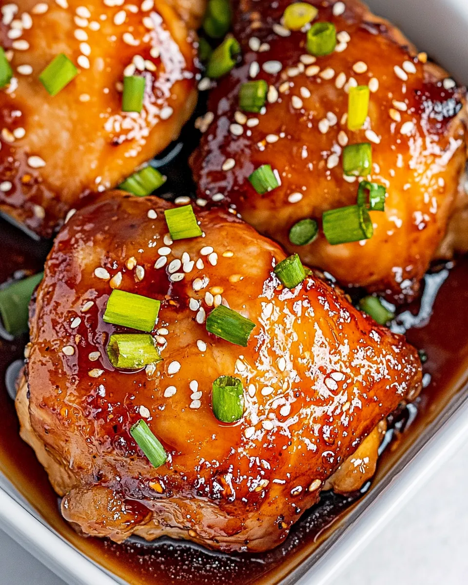 Honey Soy Chicken Thighs