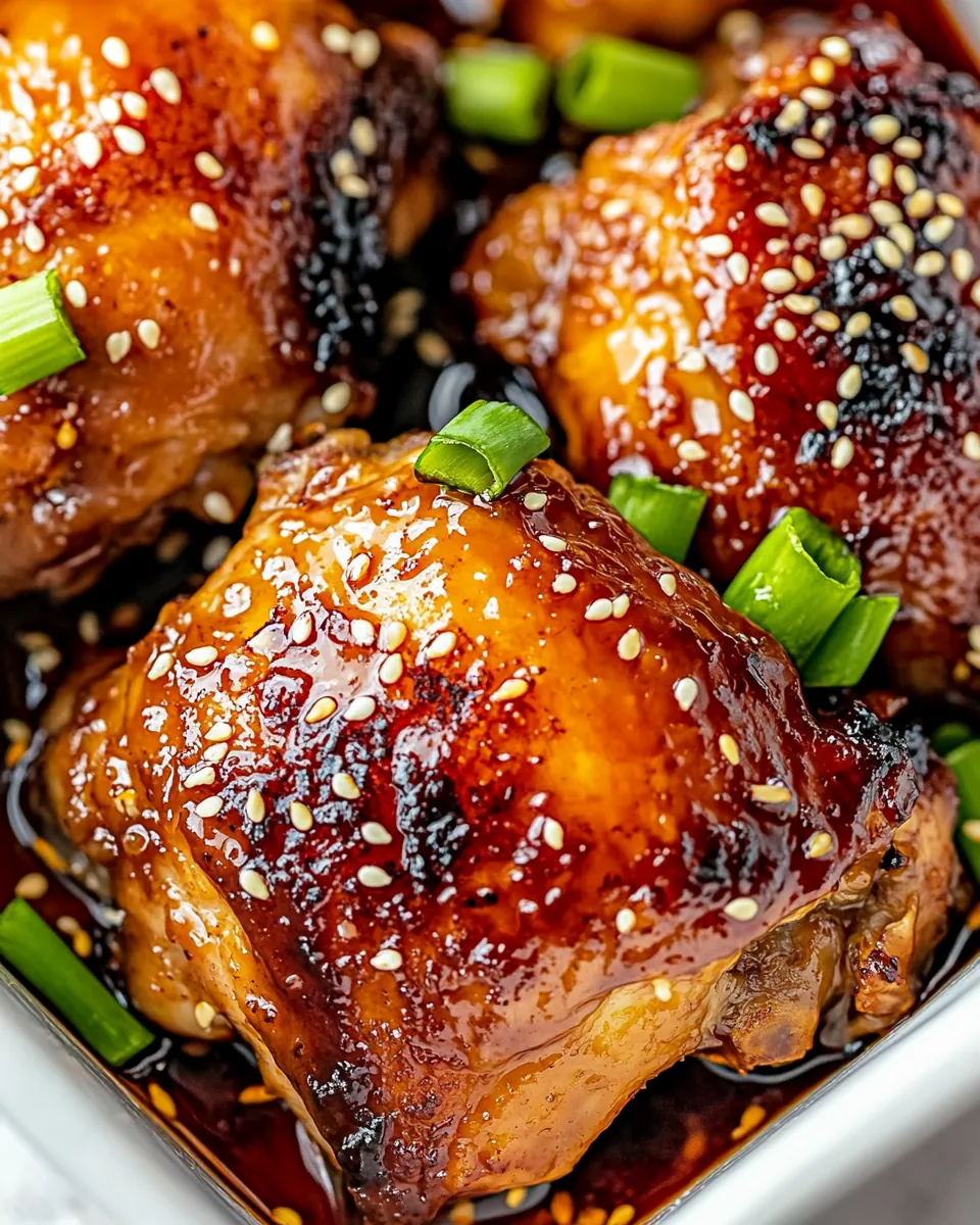Honey Soy Chicken Thighs