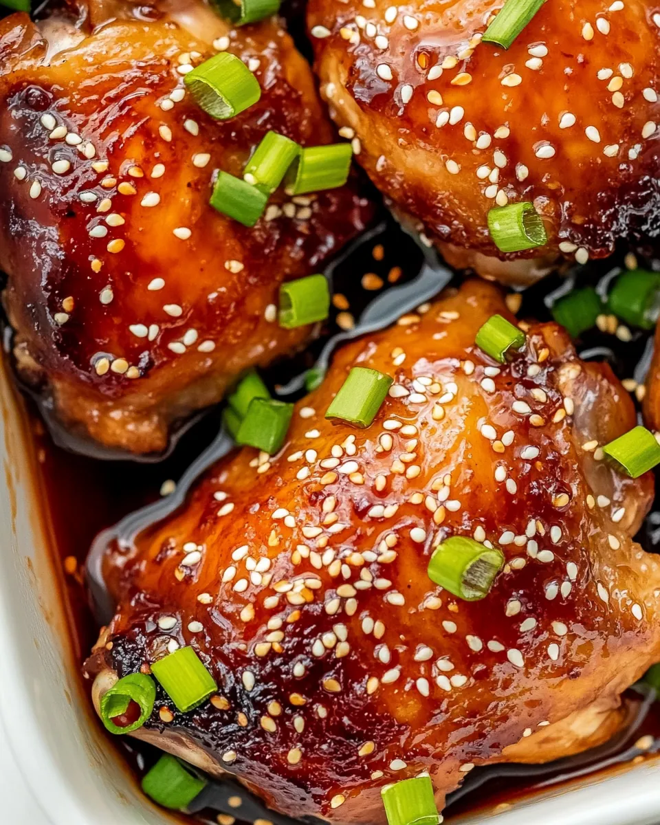 Honey Soy Chicken Thighs