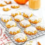 Iced Pumpkin Oatmeal Cookies