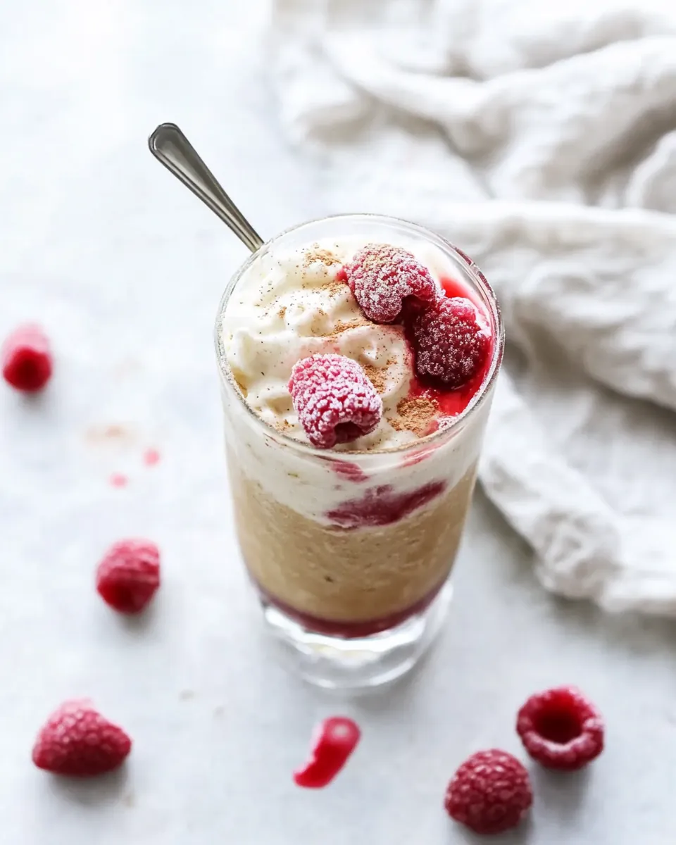 Iced Raspberry Lattes