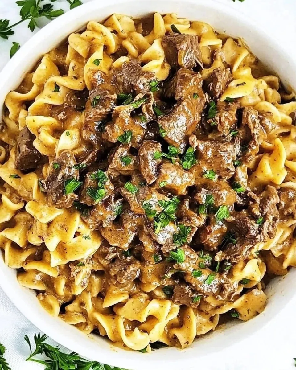 Instant Pot Beef Stroganoff
