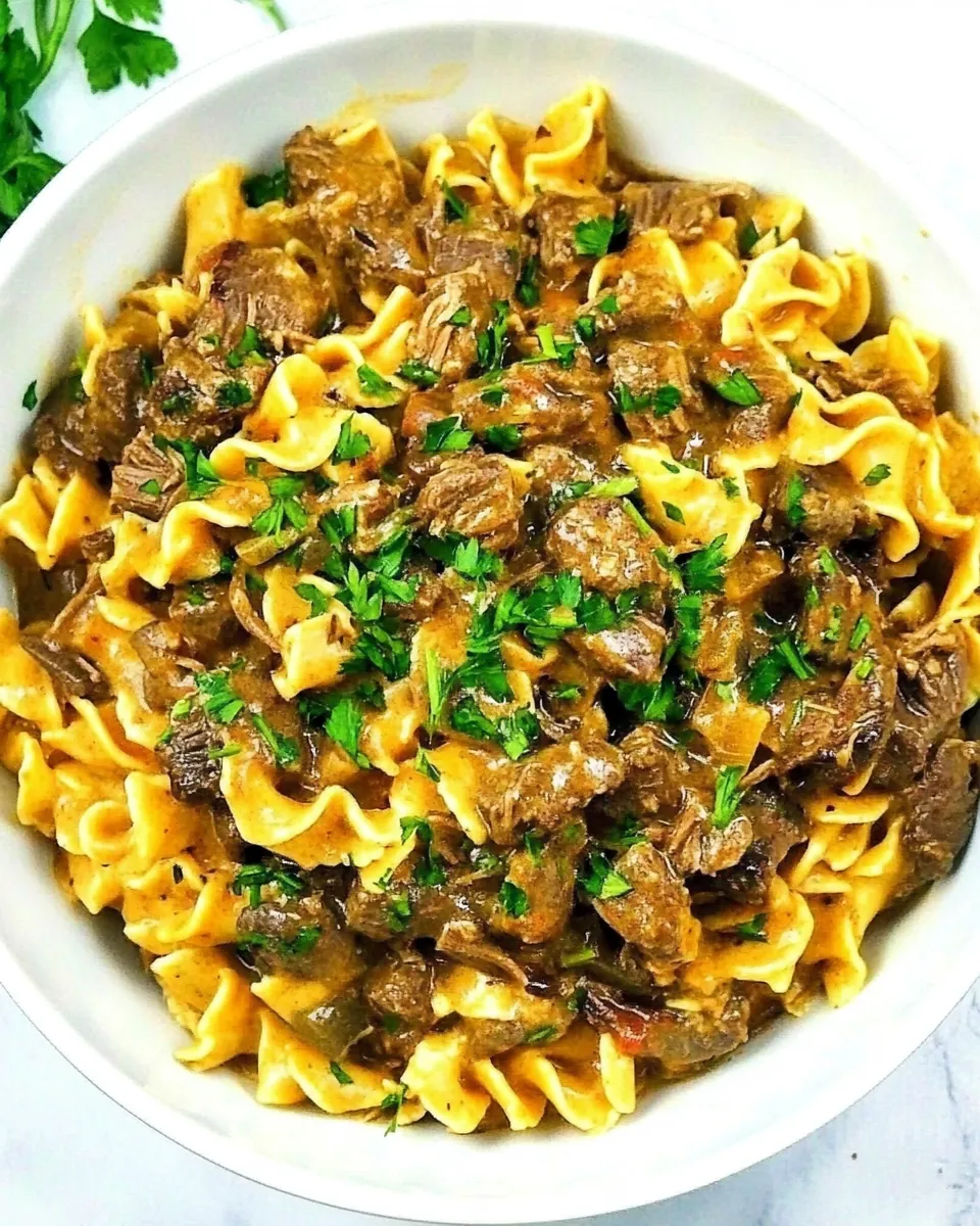 Instant Pot Beef Stroganoff