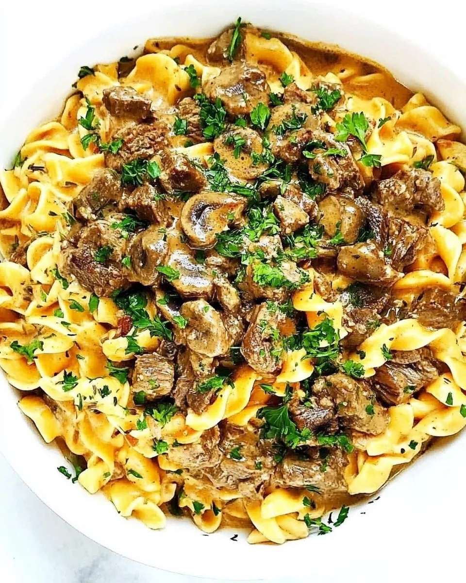 Instant Pot Beef Stroganoff
