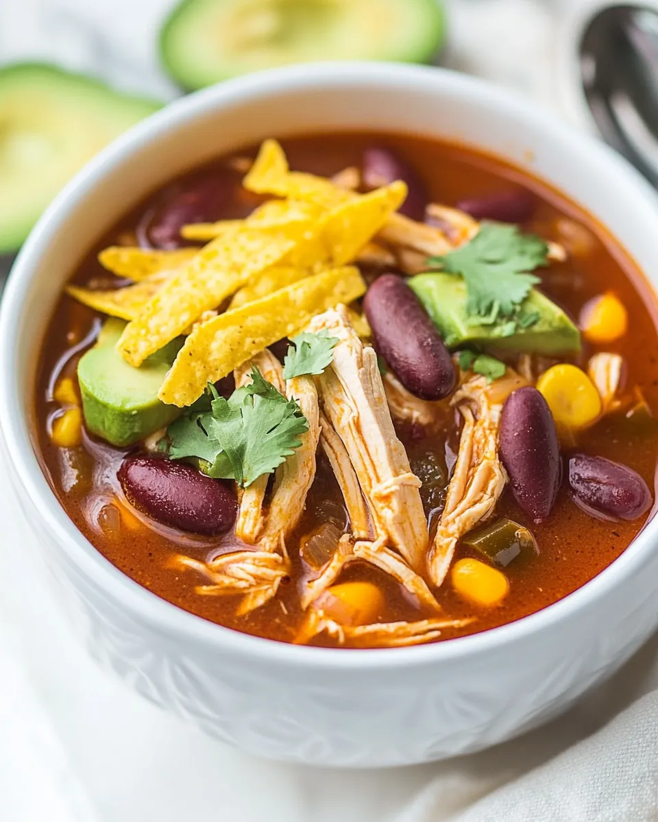 Instant Pot Chicken Tortilla Soup