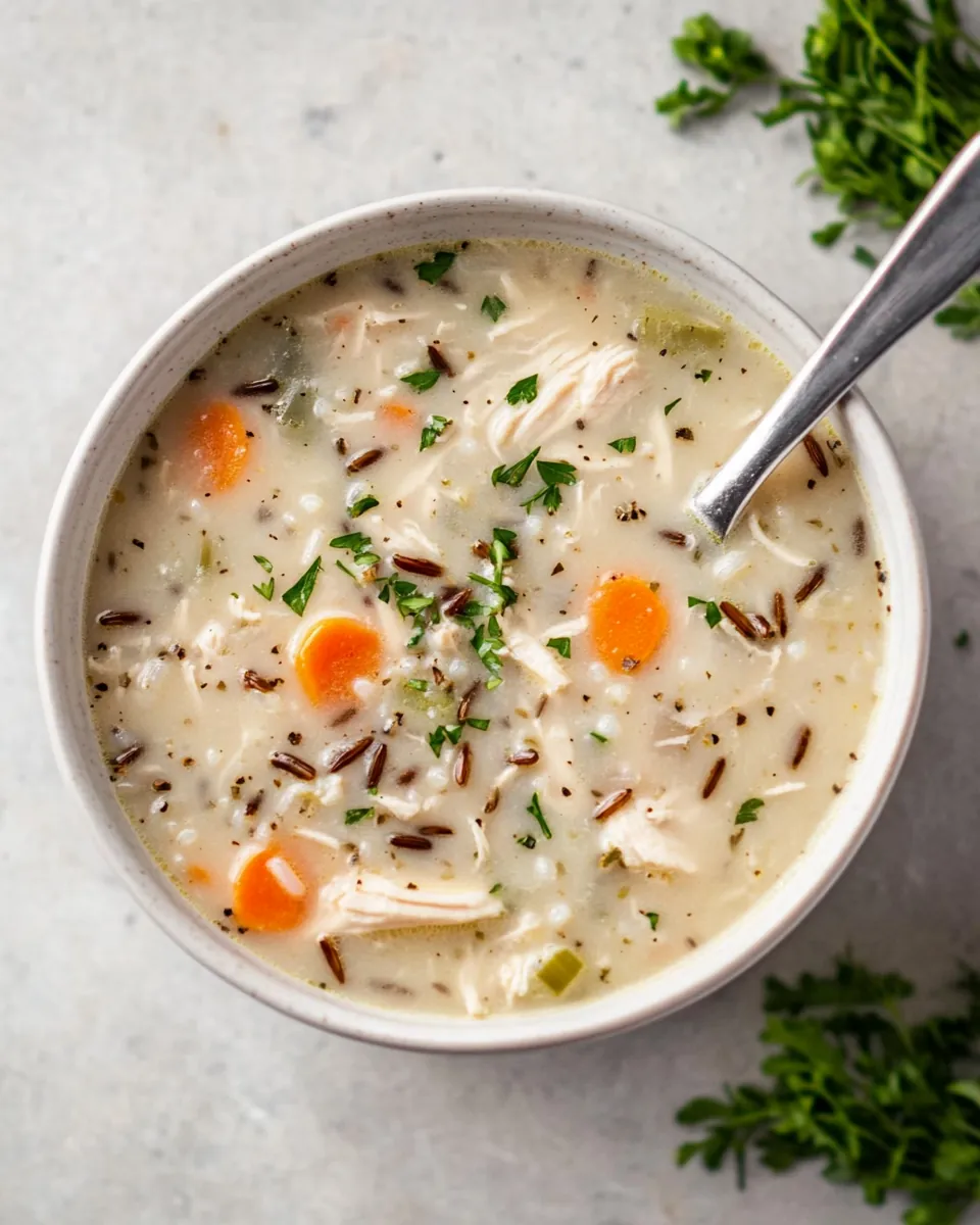 Instant Pot Chicken Wild Rice Soup