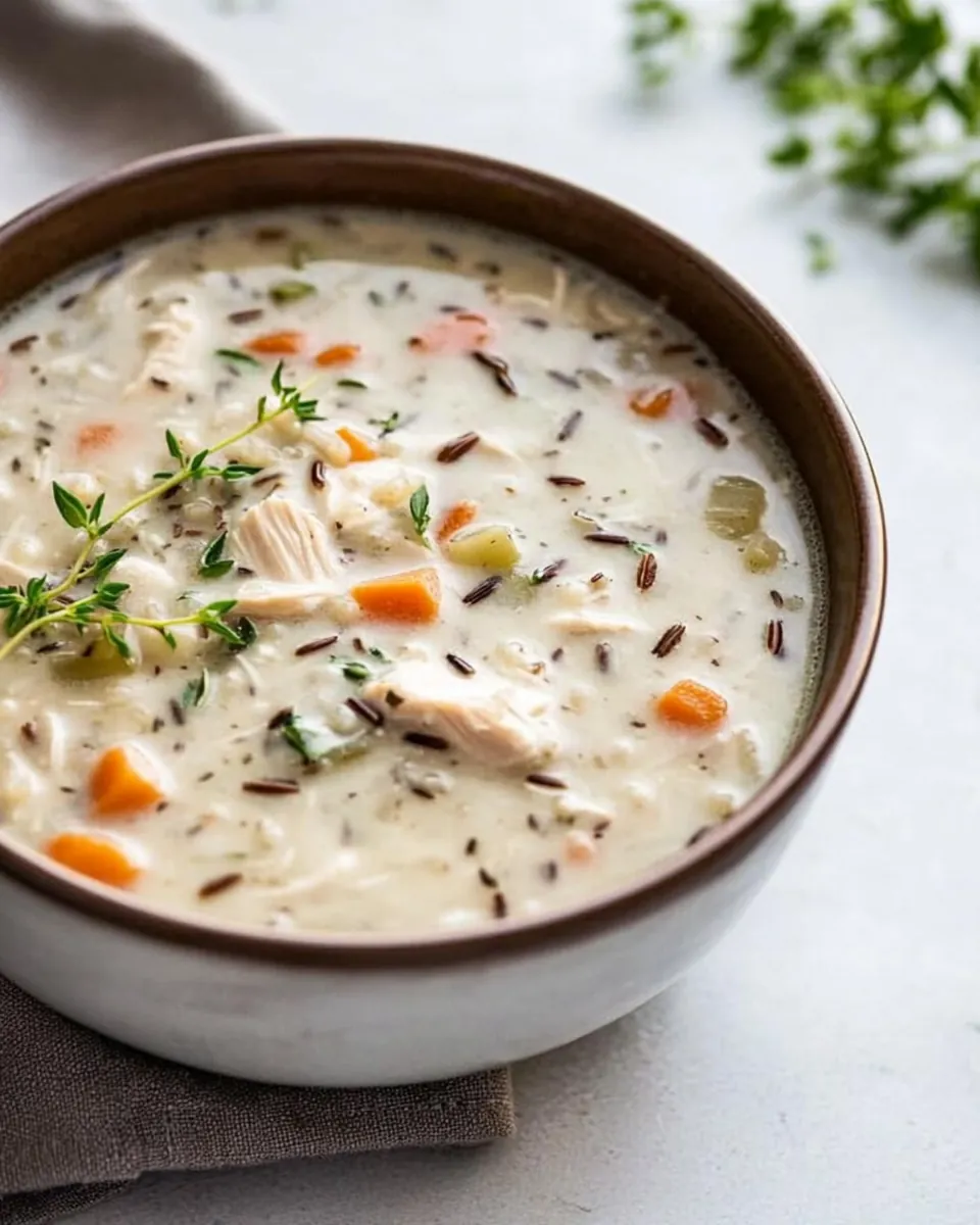 Instant Pot Chicken Wild Rice Soup