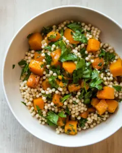 Israeli Couscous with Butternut Squash Preserved Lemons