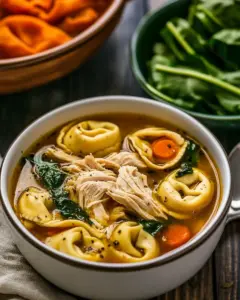 Italian Chicken Tortellini Soup