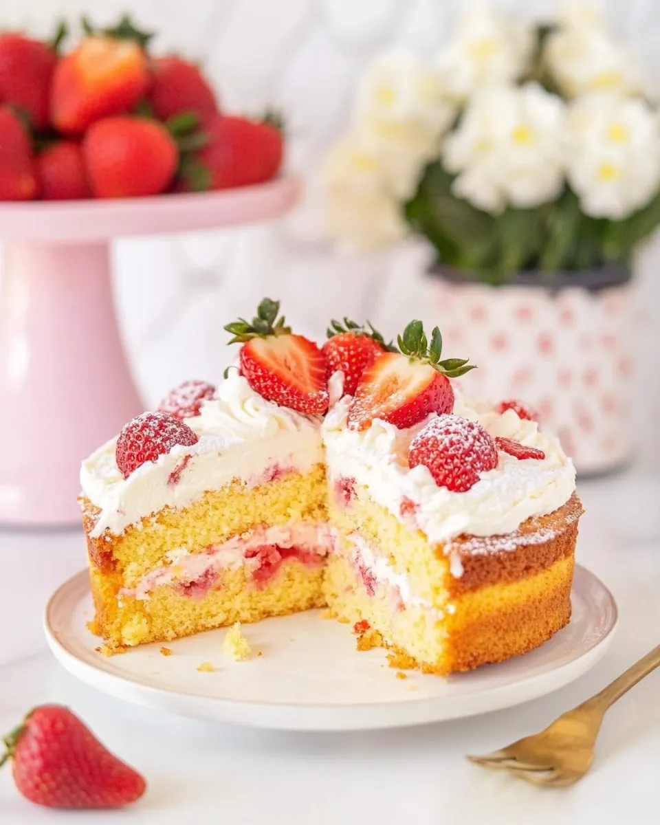 Italian Strawberry Cake