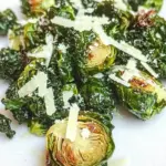 Kale Sprouts with Roasted Garlic and Parmesan