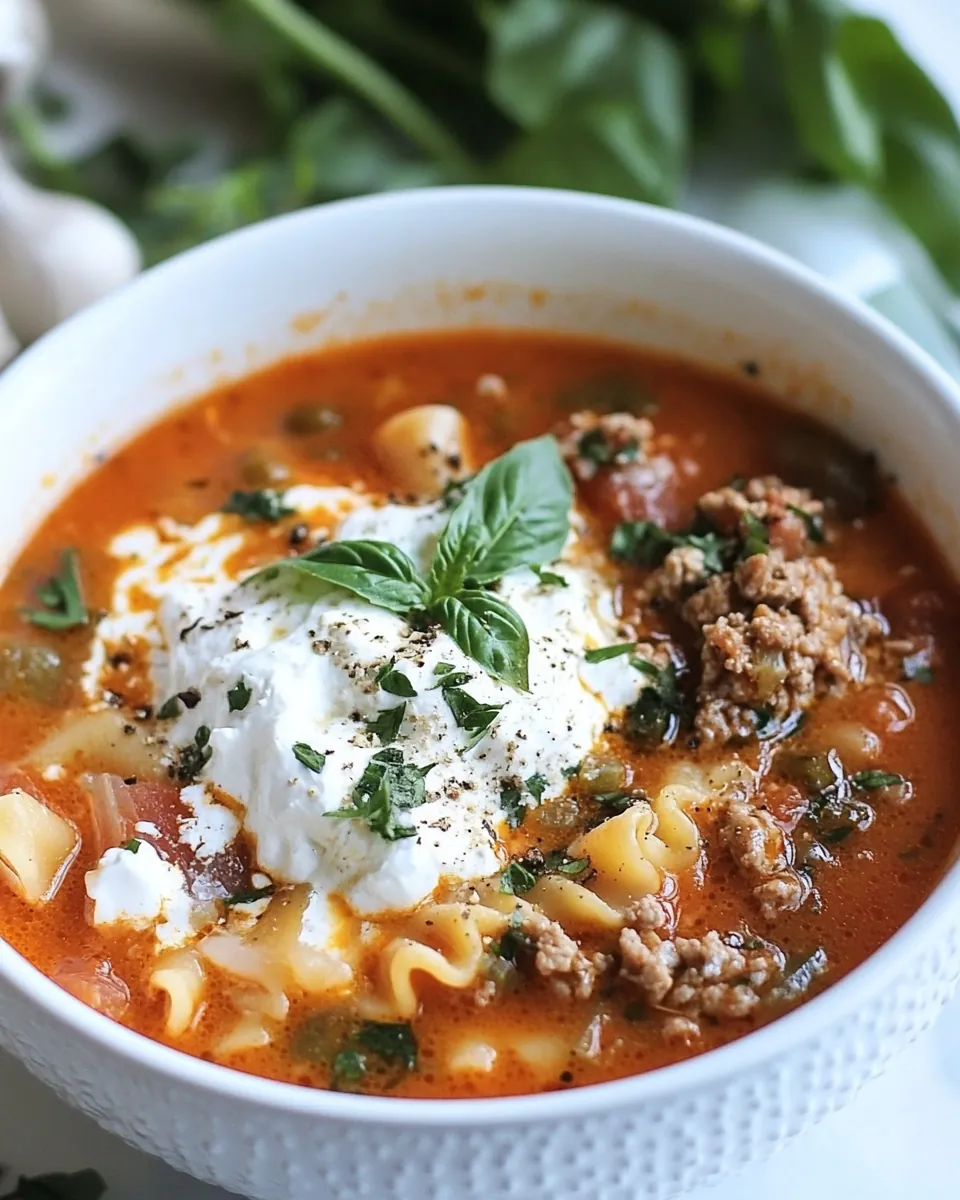 Lasagna Soup