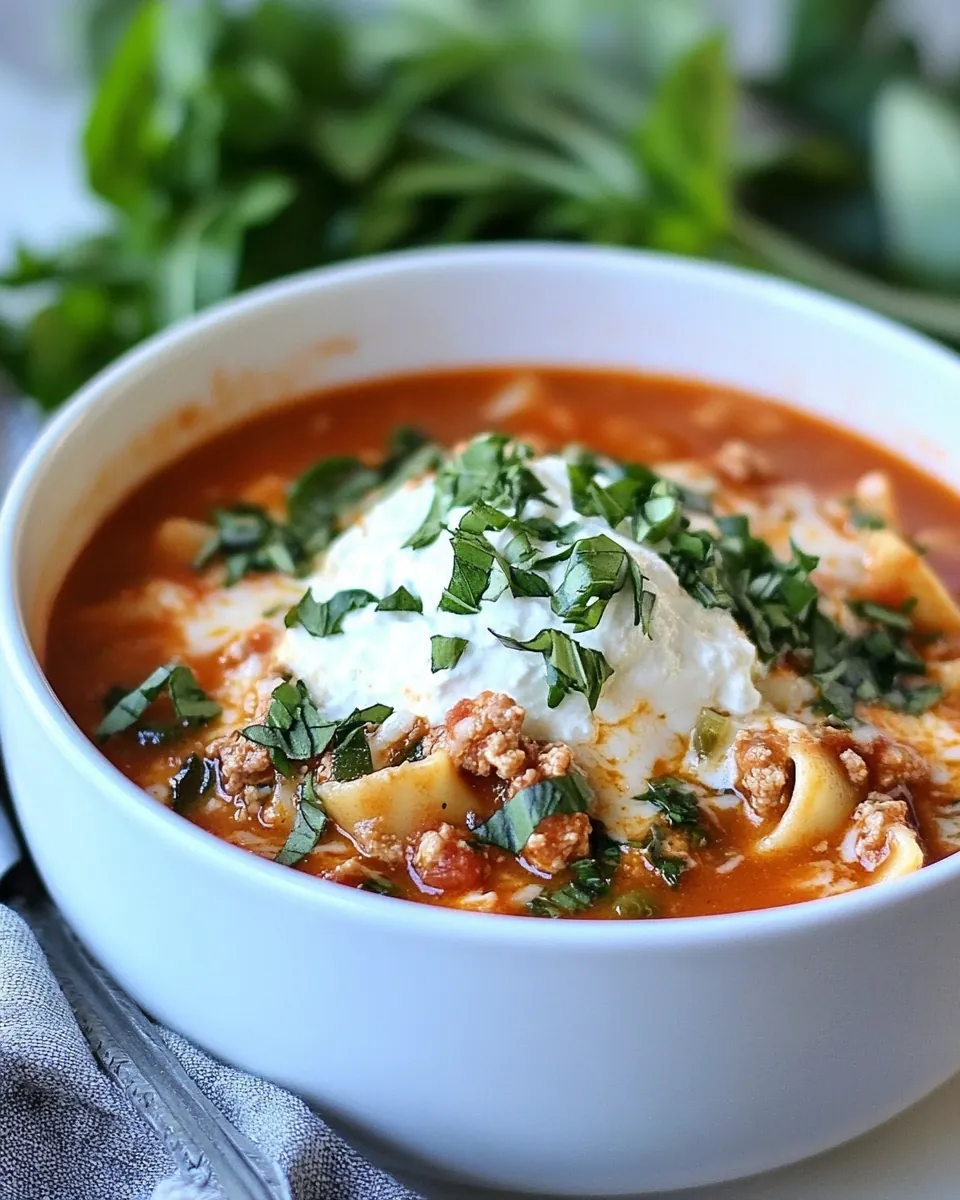 Lasagna Soup
