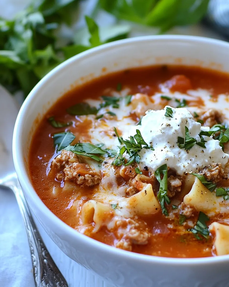 Lasagna Soup