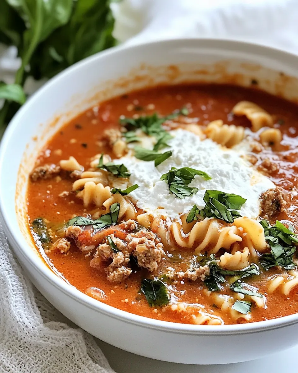 Lasagna Soup