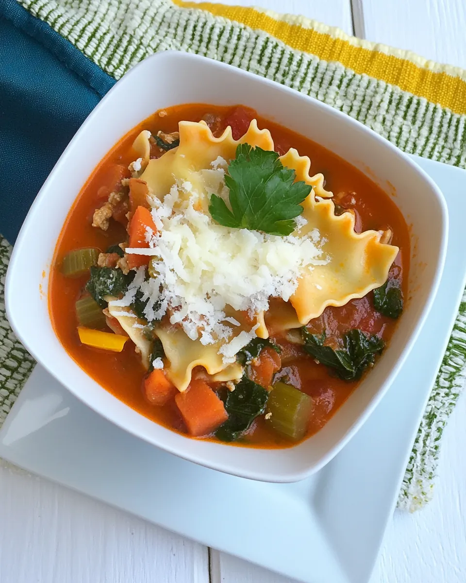 Lasagna Vegetable Soup