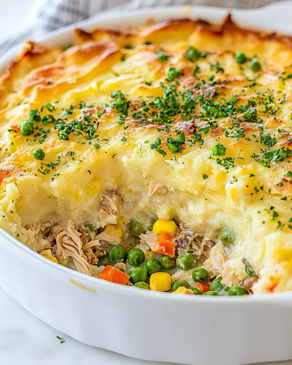 Leftover Turkey Shepherds Pie