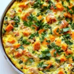 Leftover Turkey and Sweet Potato Frittata