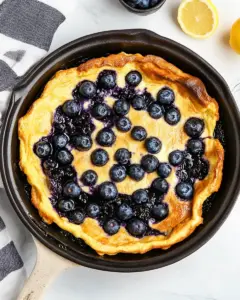 Lemon Blueberry Dutch Baby