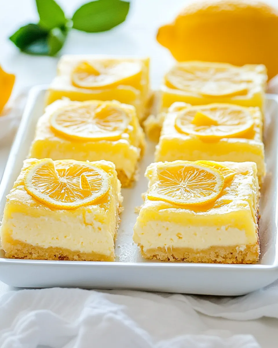 Lemon Cheesecake Bars
