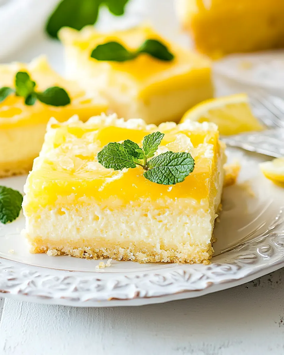 Lemon Cheesecake Bars