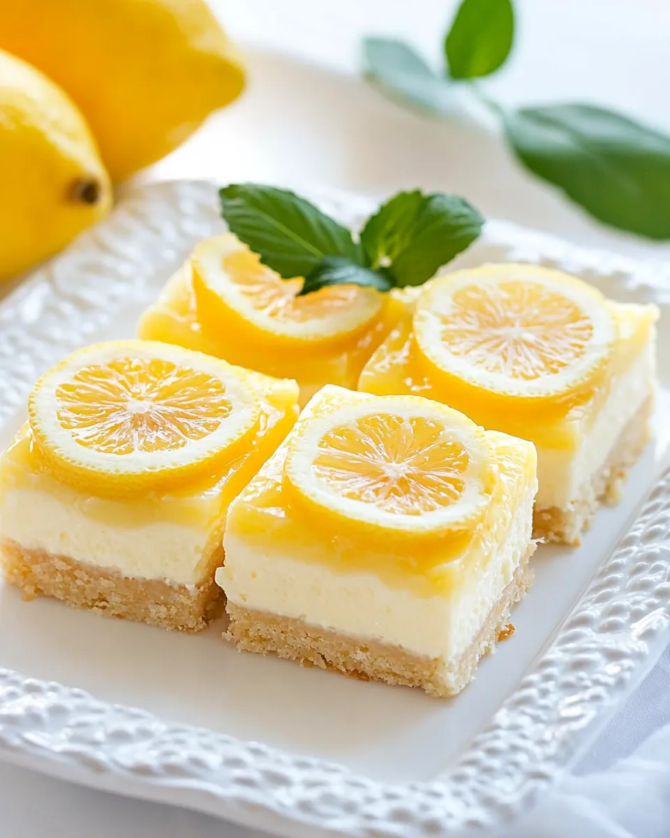 Lemon Cheesecake Bars