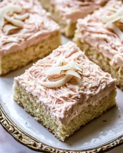 Lemon Coconut Vanilla Sheet Cake