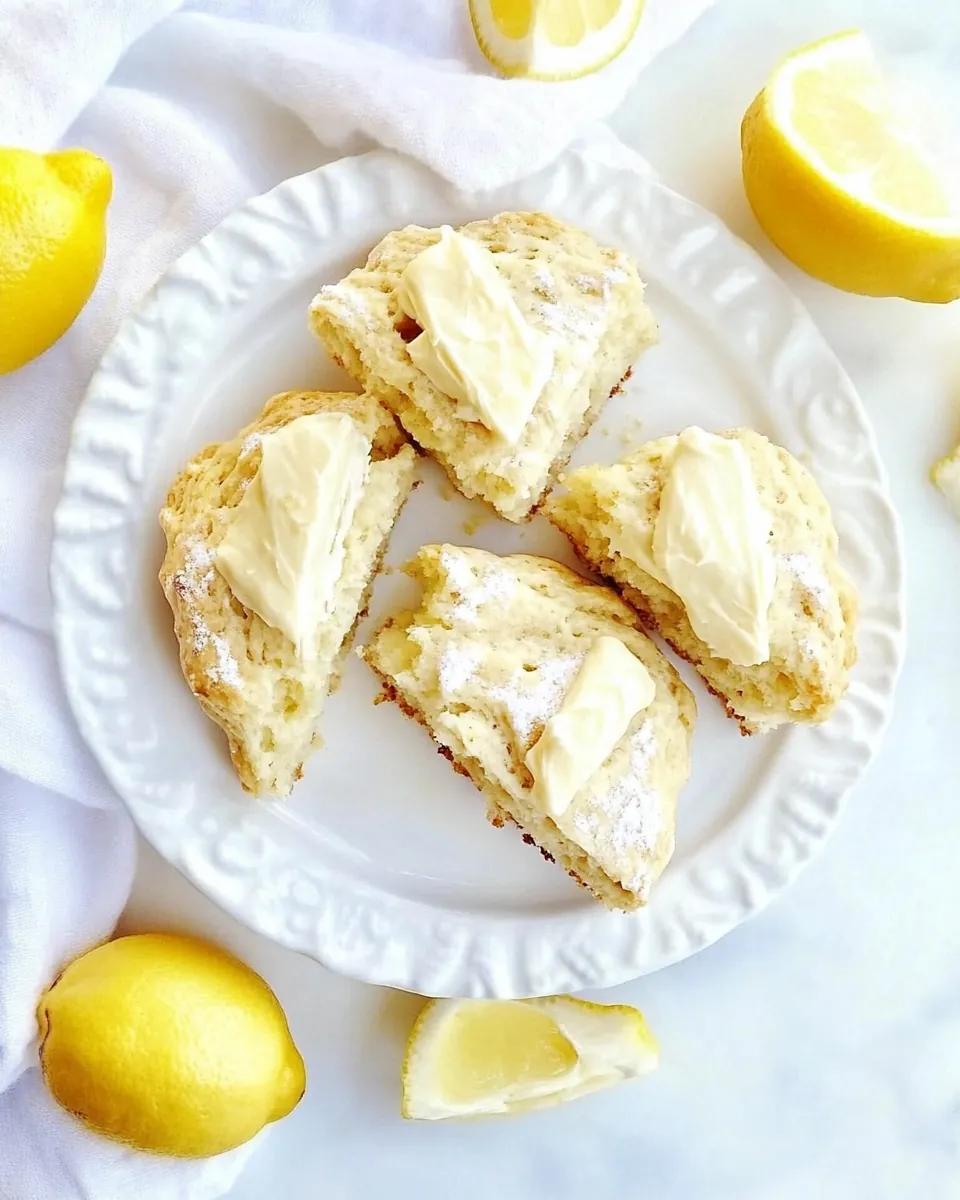 Lemon Cream Cheese Scones
