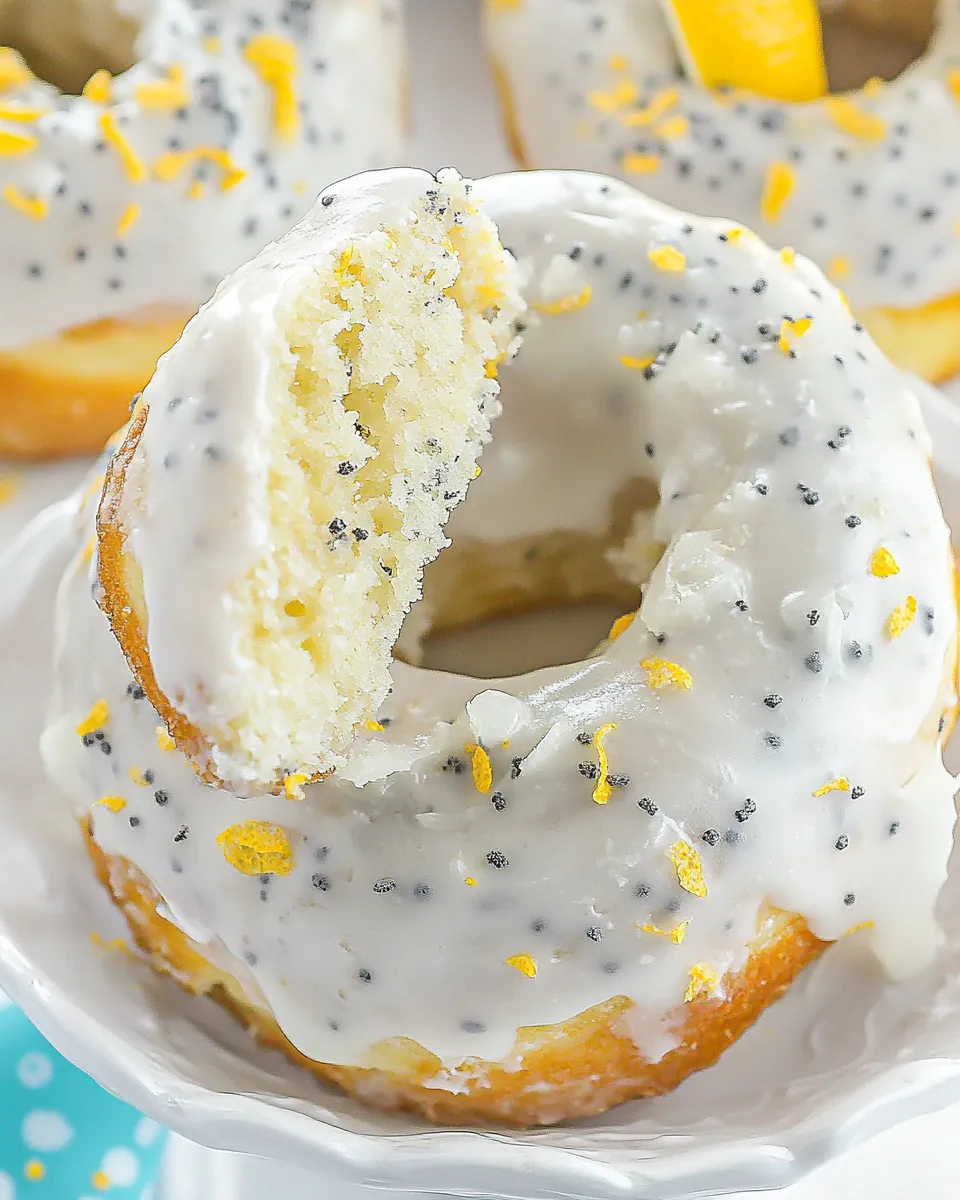 Lemon Poppy Seed Donuts