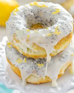 Lemon Poppy Seed Donuts